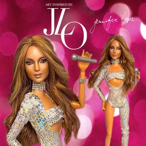Jennifer Lopez Barbie Doll - Etsy