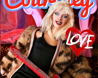 Courtney Love One of a Kind Hand-Painted Custom Doll | (Celebrity dolls repaint)