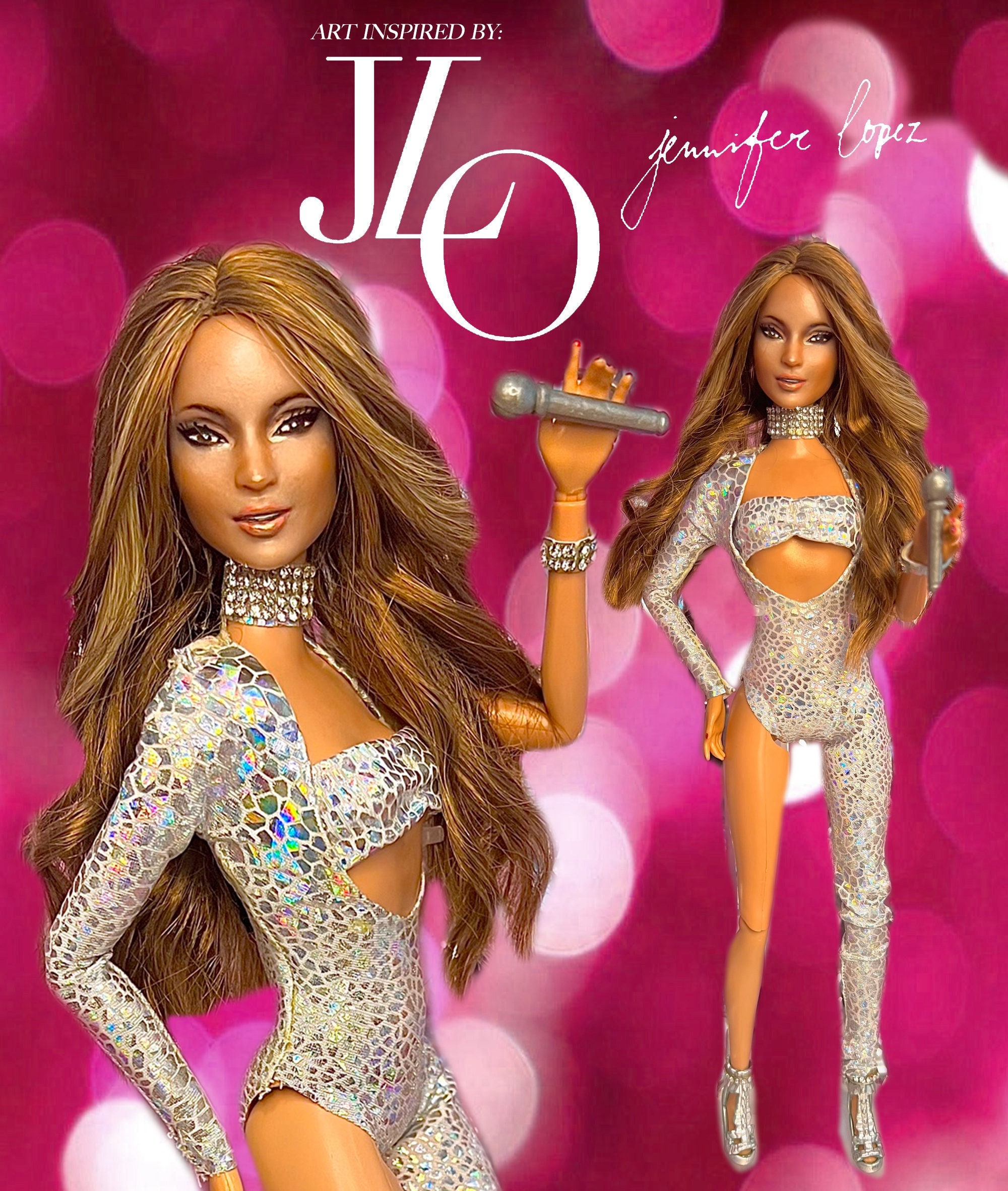 OOAK Barbie to JLO Jenifer Lopez Doll Repaint | Articulated
