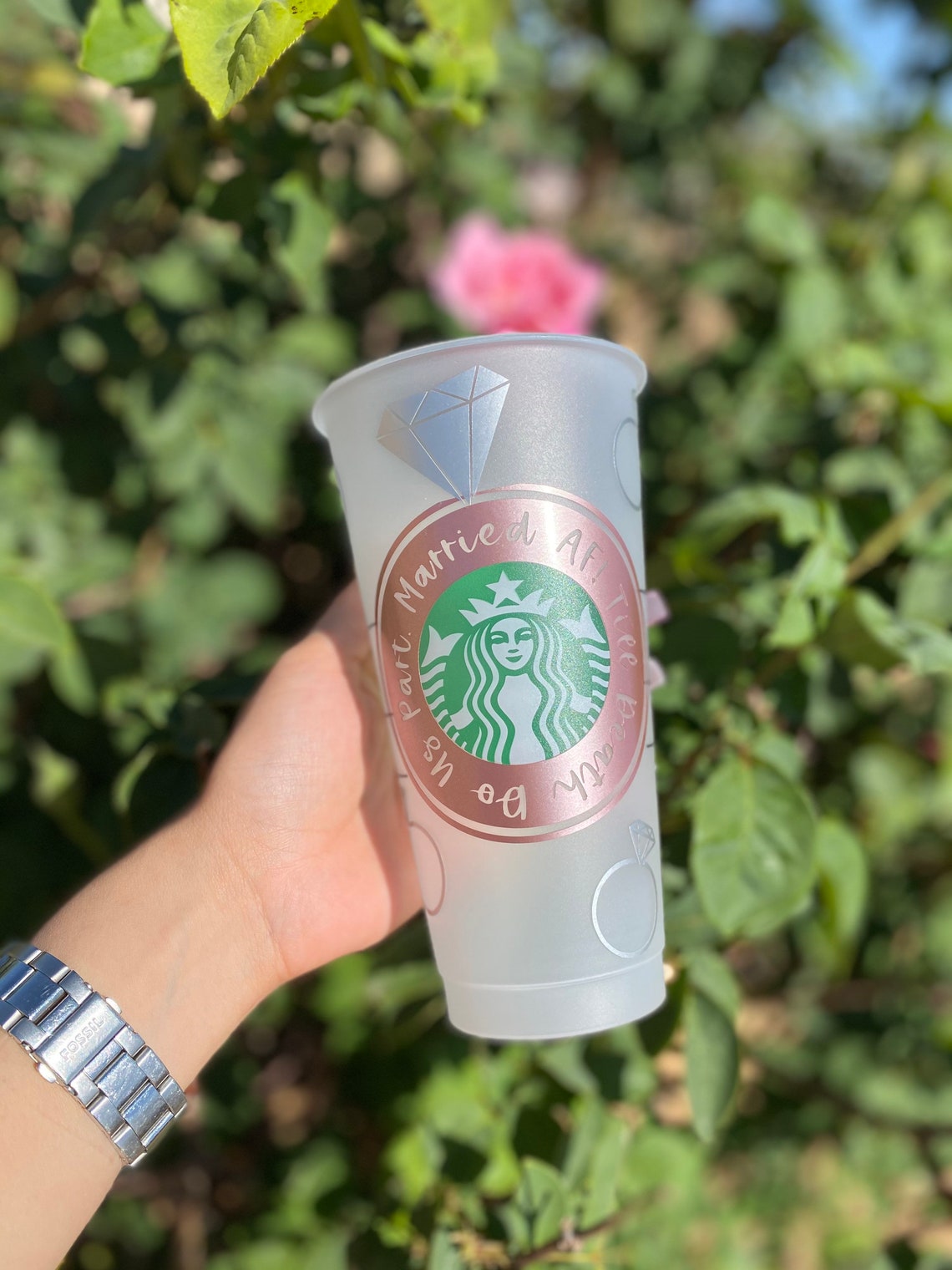 Married AF Starbucks Cup Etsy