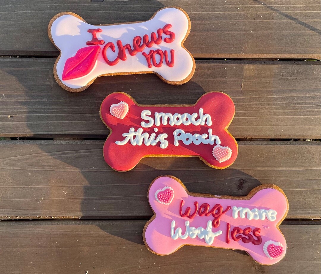 Valentines Day Large Dog Bone Treat Gifts All Natural Dog Treats Dog