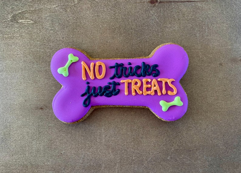Halloween Large Dog Bone Treat Gifts All Natural Dog Treats Etsy