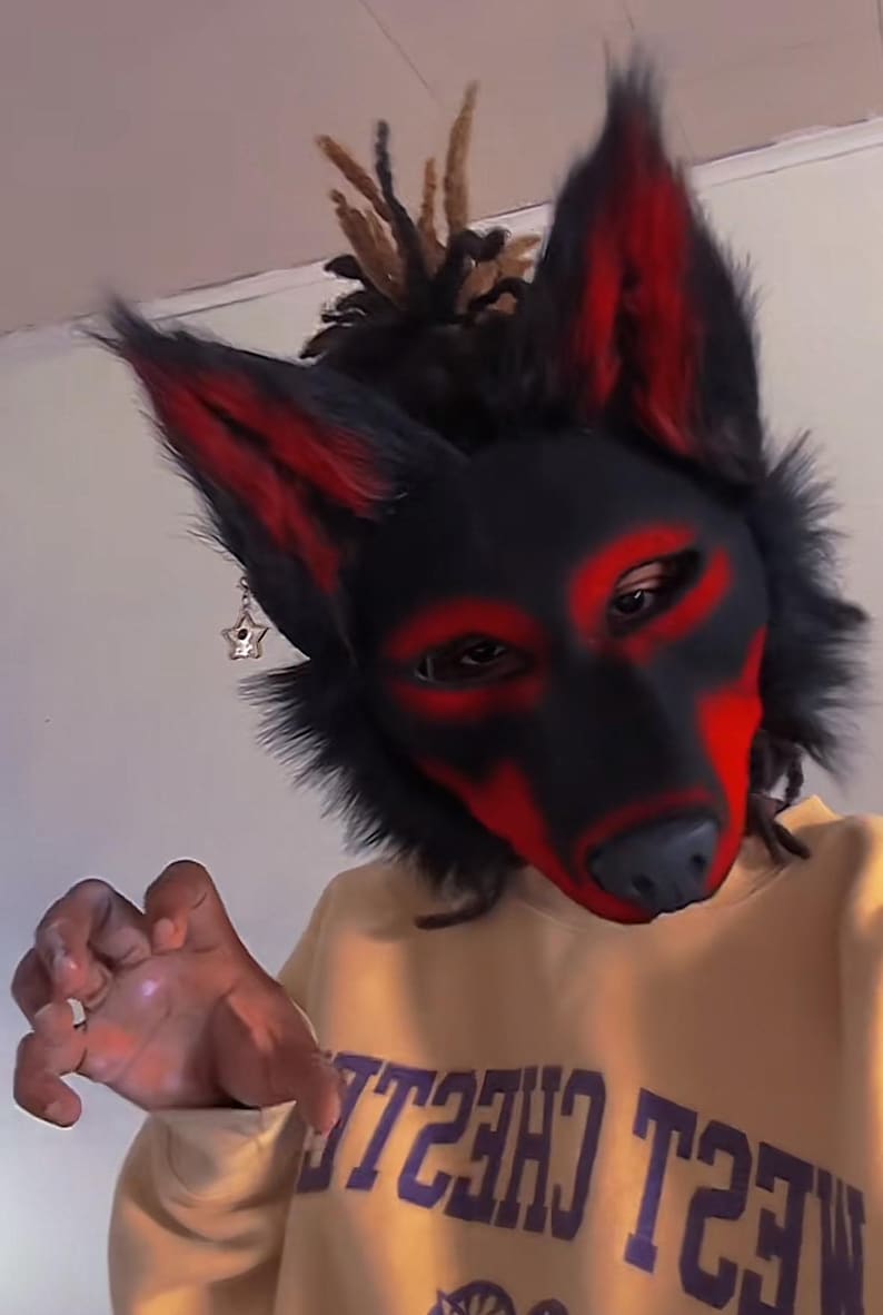 Custom Animal Mask Commission | Handmade Realistic Faux Fur Mask ...