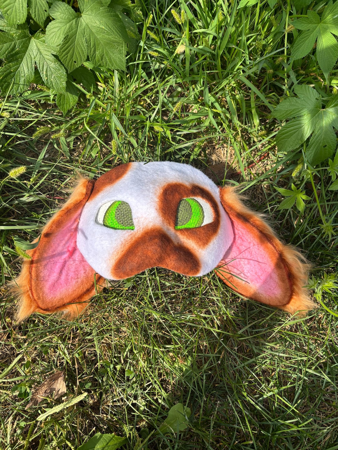 Custom Lop Bunny Mask | Realistic Faux Fur Bunny Headpiece | Handmade ...