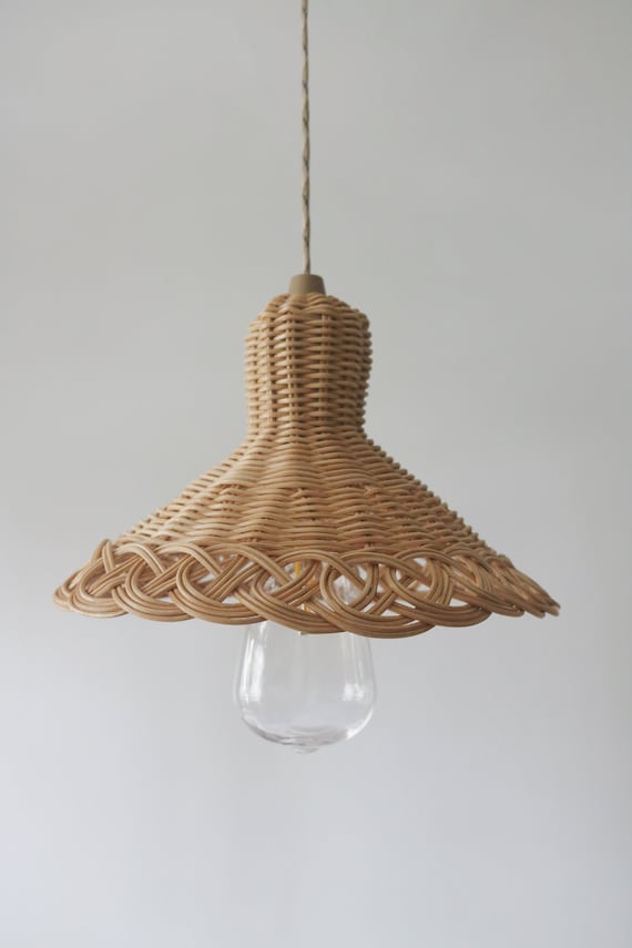 Rattan Hanging Lamp With Pull Switch Wireless Hanging Lamp