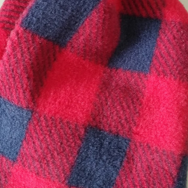 Plaid Fleece Fabric Etsy