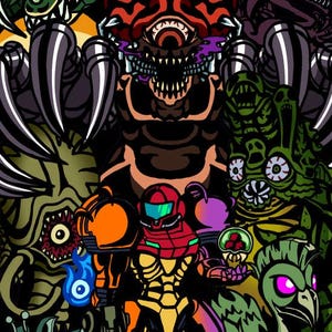 Super Metroid Tribute Poster
