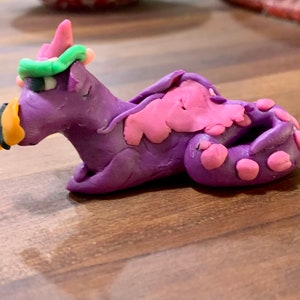 polymer clay nature dragon sculpture