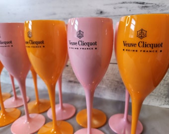 VC Champagne Mixed Flutes x 4 | Customizable Mix & Match Color Combos