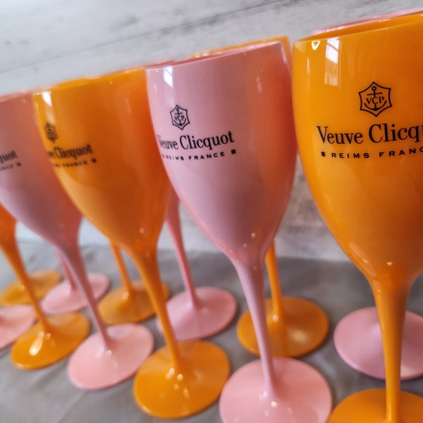 6 VC Flutes Mix Of Pink and Orange | Customizable Mix & Match Colors