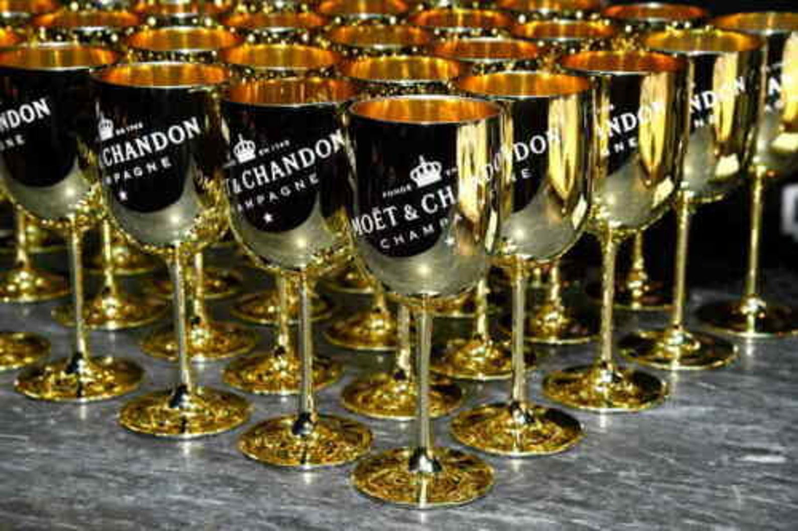 Moet Chandon Gold Acrylic Plastic Champagne Goblet Cup X 6 New Etsy