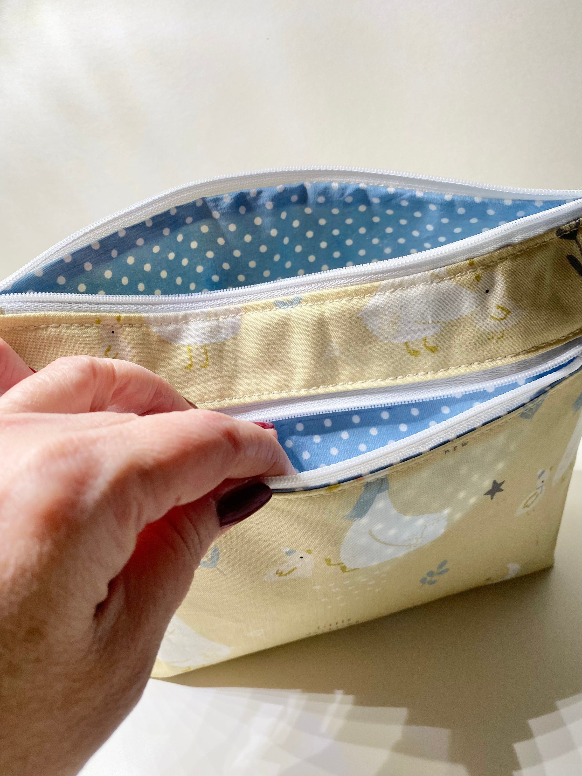 Hunde-Corgi Kosmetiktasche Mit Reißverschluss – 18,5x7,5x13 Cm, Oxford-Stoff, Perfekt Für Reisen