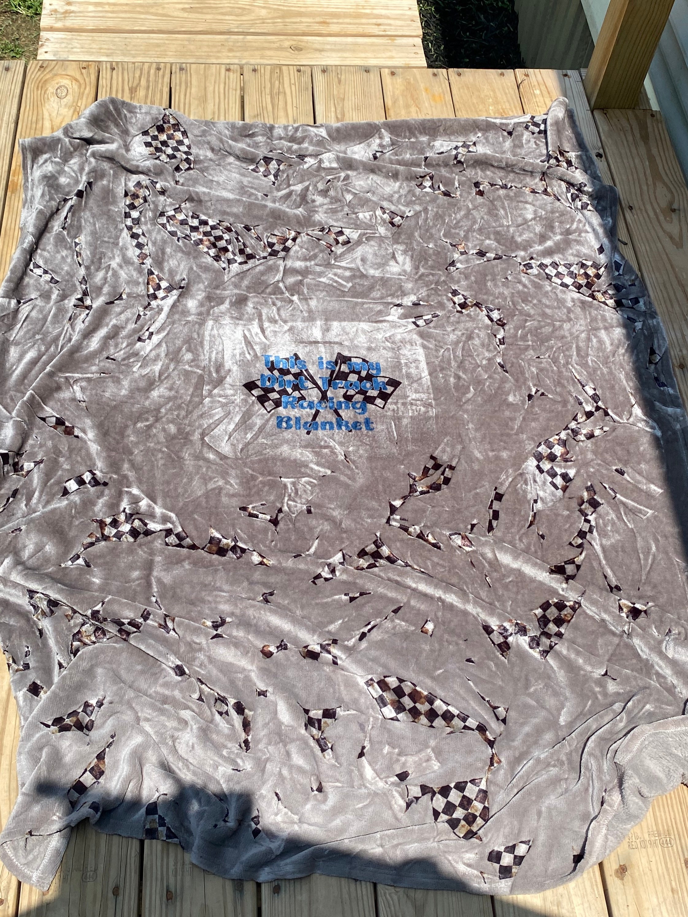 This is my dirt track racing blanket Etsy
