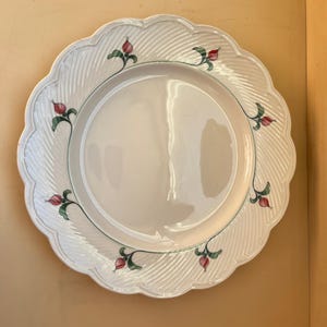 Vintage Dansk ROSEBUD PATTERN 12 1/2" Chop Plate or Platter - Fransk collection - JAPAN