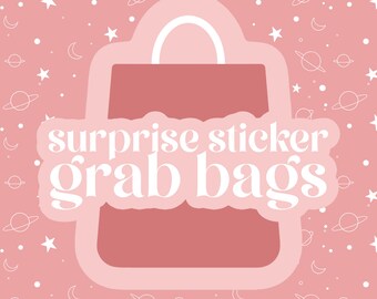 Surprise Sticker Grab Bags - Stickers, Sticker Packs, Grab Bag, Surprise Stickers, Gamer Girl, Gamer Girl Stickers, Cute Stickers