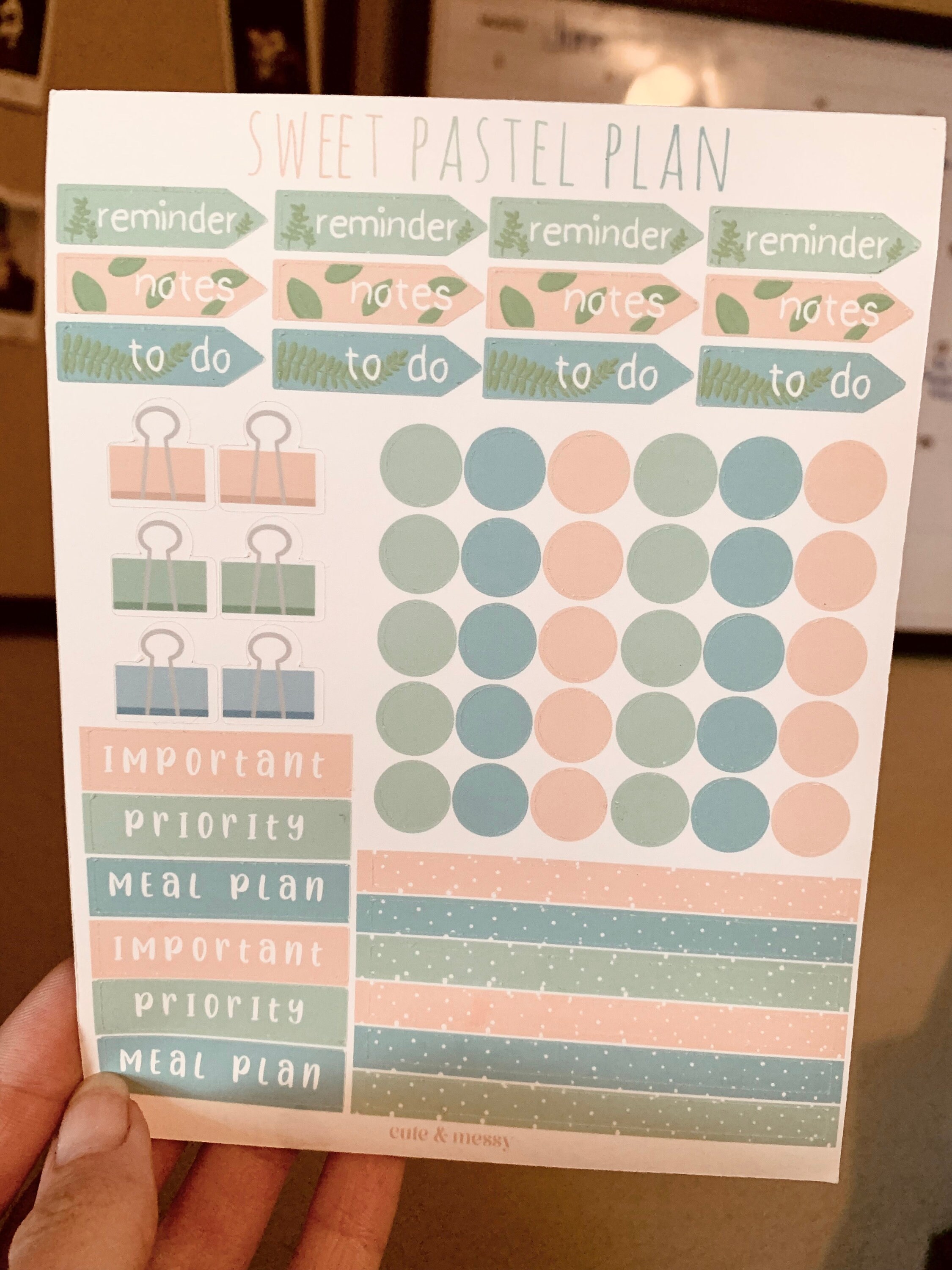 sweet pastel plan planner stickers for bullet journals cute etsy