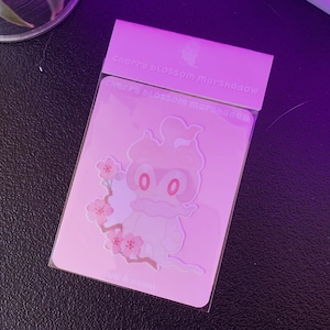 Cherry Blossom Marshadow Water Resistant Aufkleber - Pokemon Aufkleber, Marshadow, Marshadow Aufkleber, Kawaii Aufkleber, Pokemon Aufkleber, Aufkleber