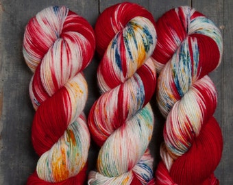 WINTERKINDER - hand-dyed sock wool, 150g 6-fold