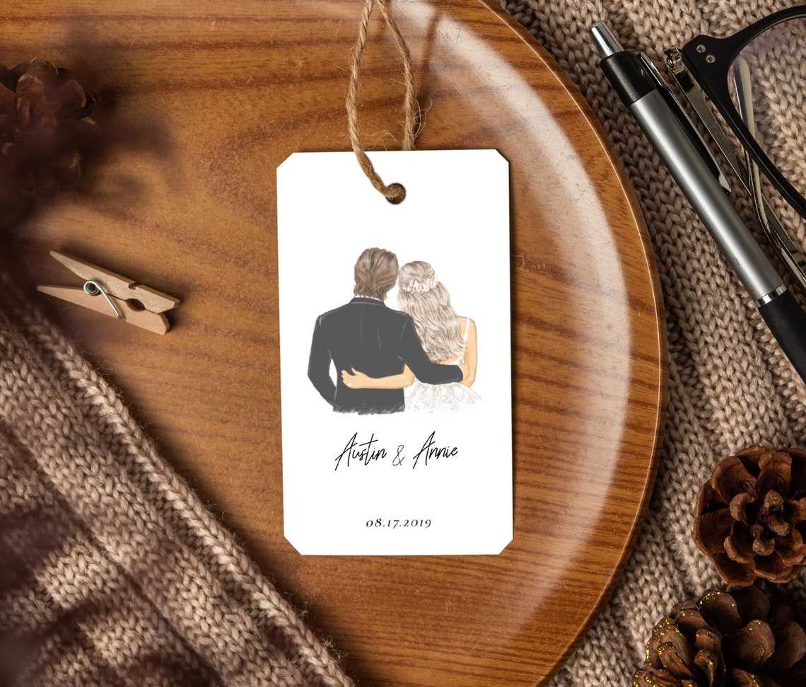 Wedding Favor Tag Engagement Tag Thank You Tag Engagement Etsy