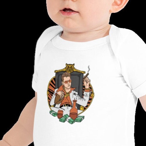 Joe Burrow Baby Onesie bodysuit - Cincinnati Bengals