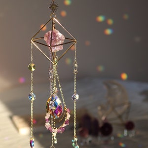 Sun Catcher for Window Hanging, Rainbow Crystal Suncatcher Hanging, Housewarming Gift for Her Birthday Gift, Boho Window Decor,Rainbow Maker