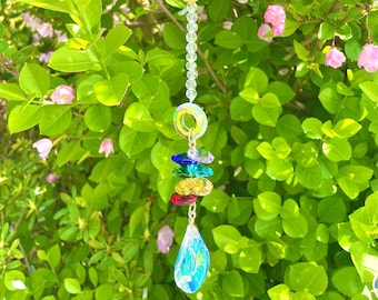 Sun catcher/ Crystal suncatcher/ Rainbow maker/ window crystal hanger/ Home Window decor/ Gift 4 women