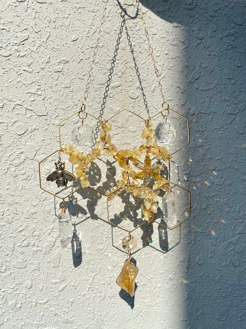 Crystal Suncatcher/ Crystal Decor/ Suncatcher/ Rainbow Maker/ Etsy