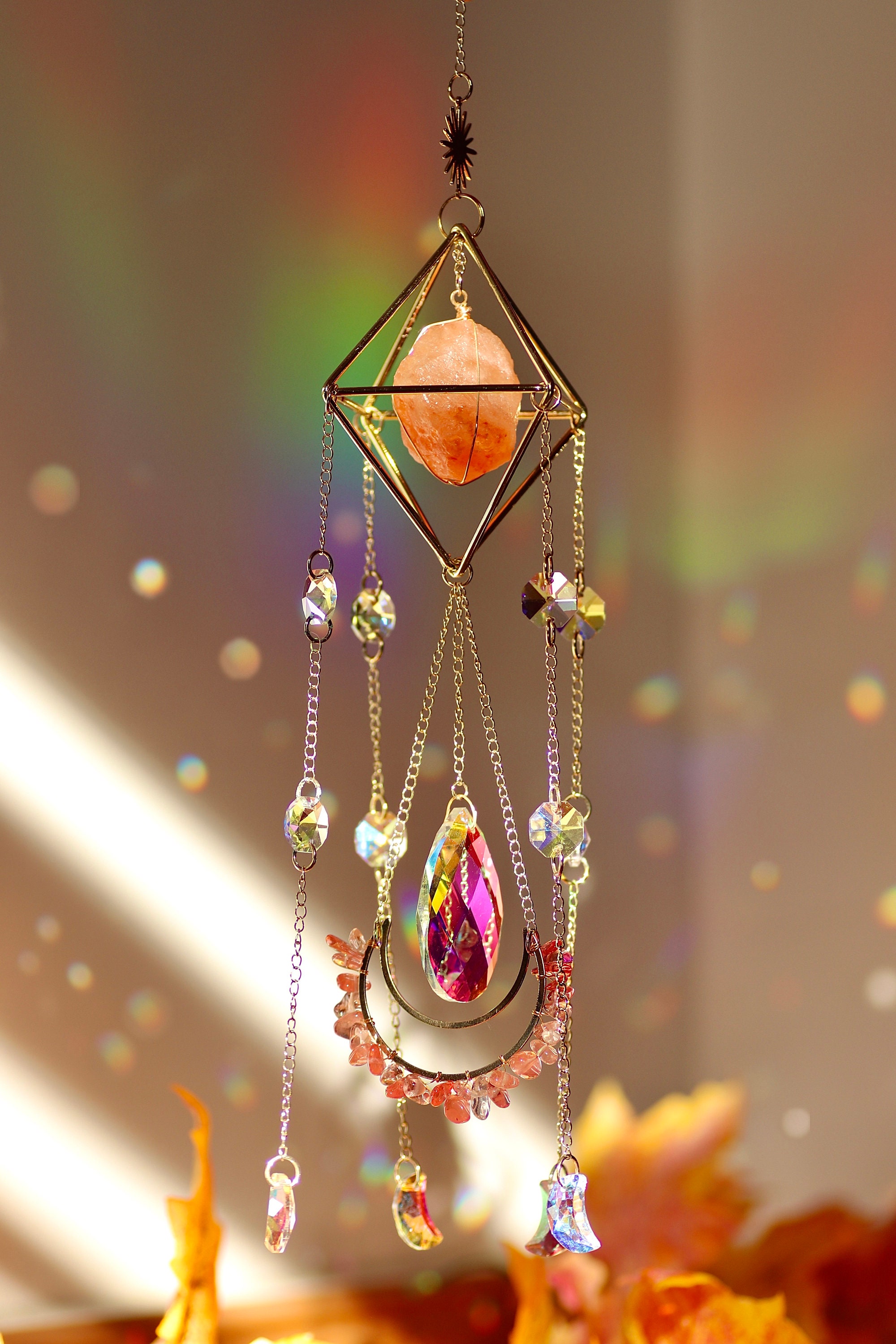 Yoga Room Decor, Hanging Art for Room, Crystal Sun Catcher, Gifts for –  Crystal Creek Co.