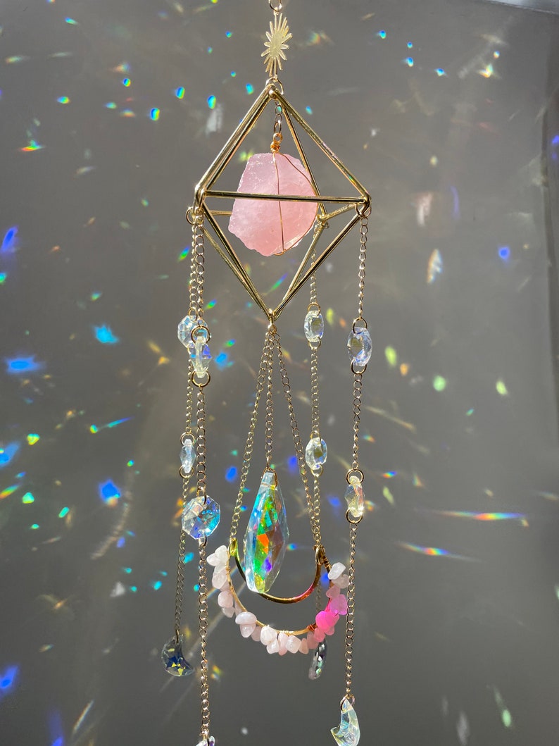Sun Catcher/ Crystal Suncatcher/ Hanging Crystal/ Aurora Etsy