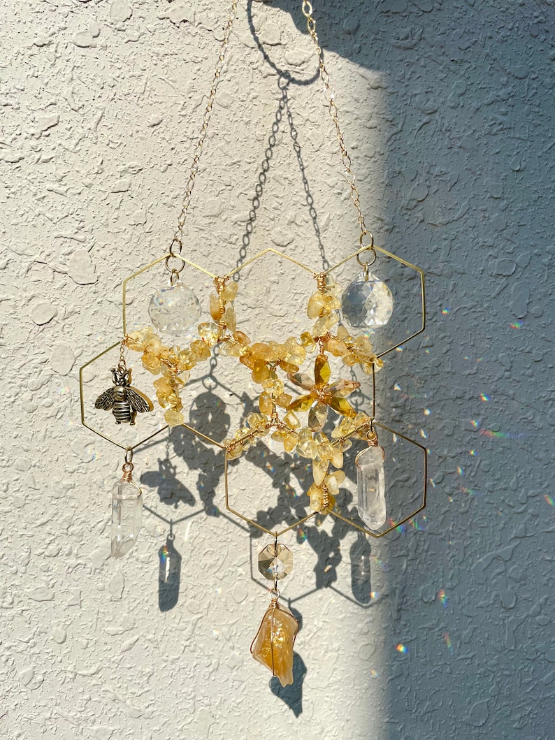 Crystal Suncatcher/ Crystal Decor/ Suncatcher/ Rainbow Maker/ Etsy