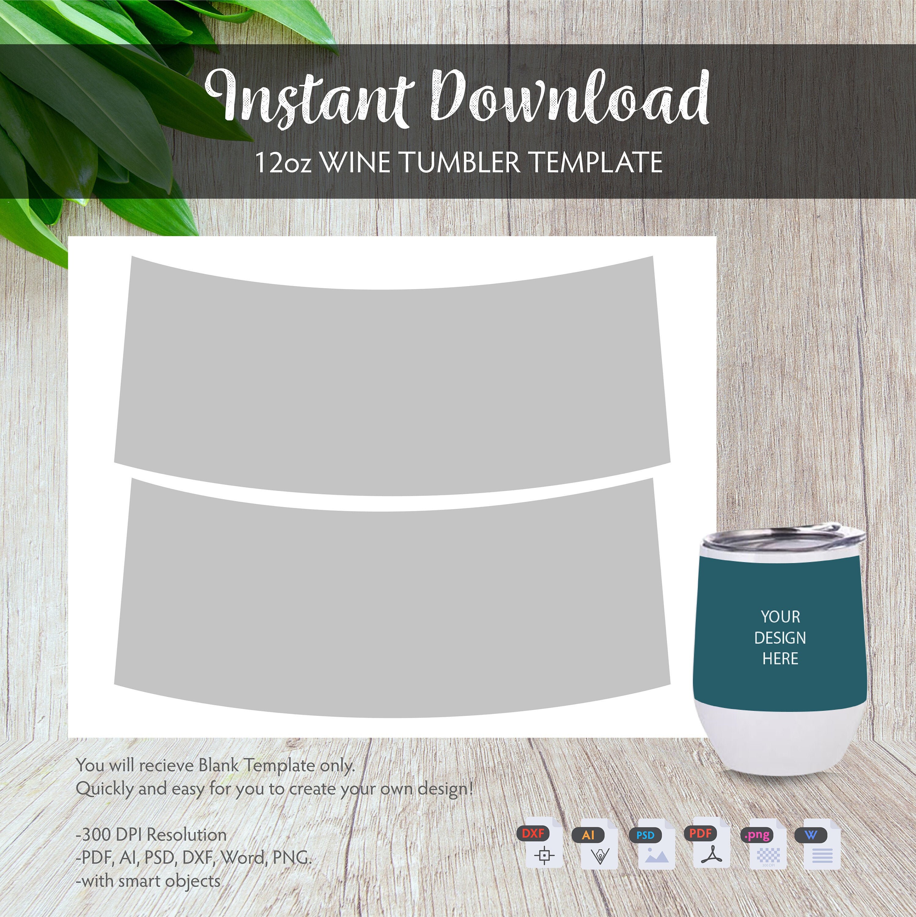 Sublimation Tumbler Template