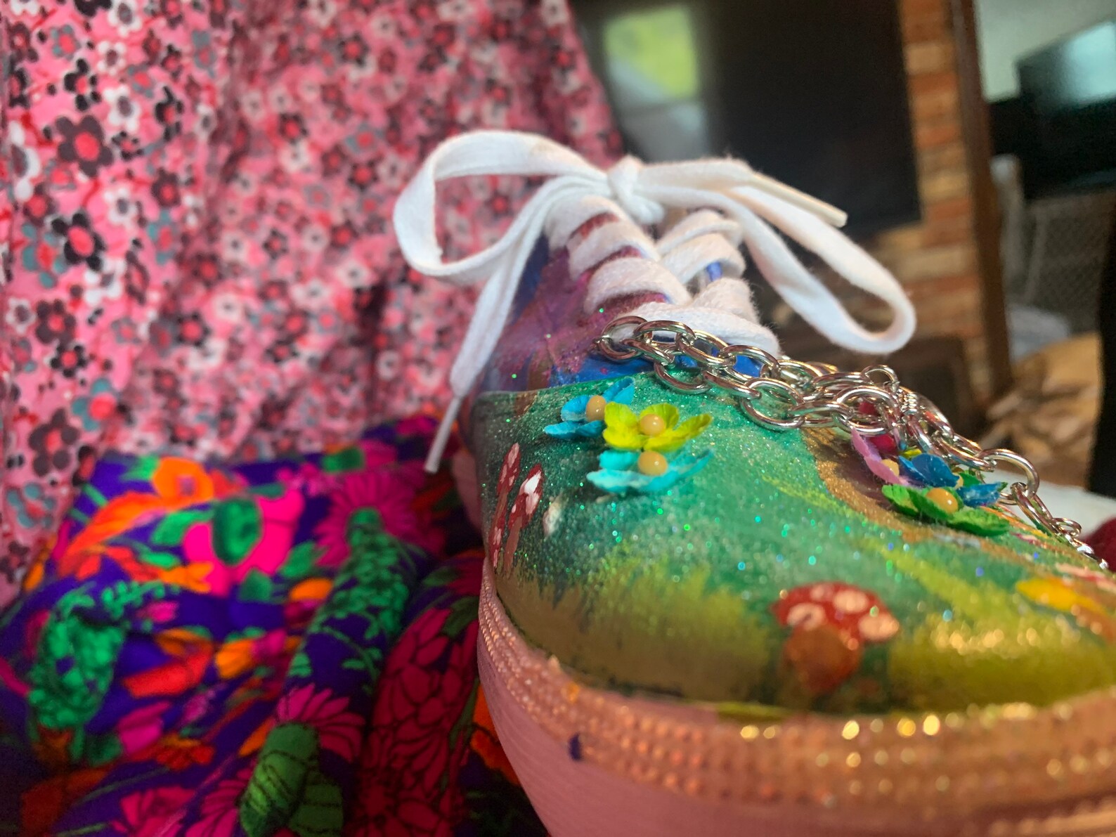 Hand painted fairycore tennis shoes Etsy