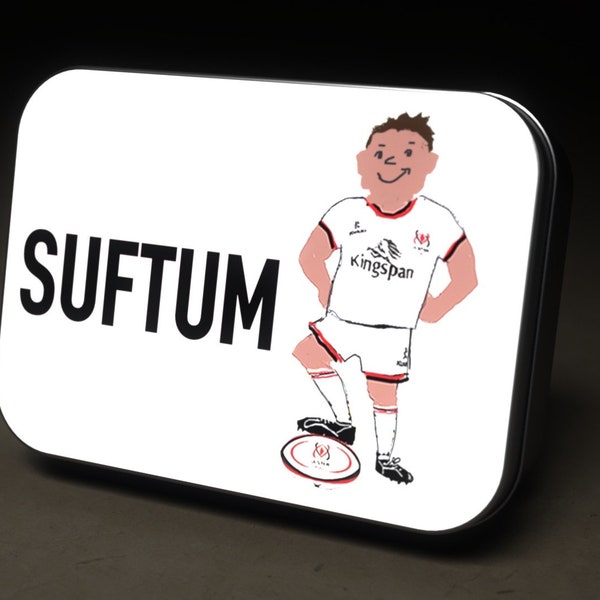 Stand Up For The Ulster Man rugby Tin with selection of Sweets | Christmas Gift