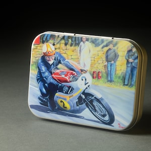 Legends of Racing Mike Hailwood Tin with a Selection of Sweets