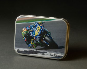 Moto GP Legend Valentino Rossi Tin with a Selection of Sweets