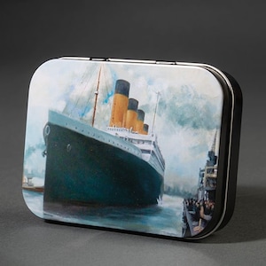 Titanic Leaving Southampton Art Gift Tin | Zoet Blikje | Metalen blikken doos