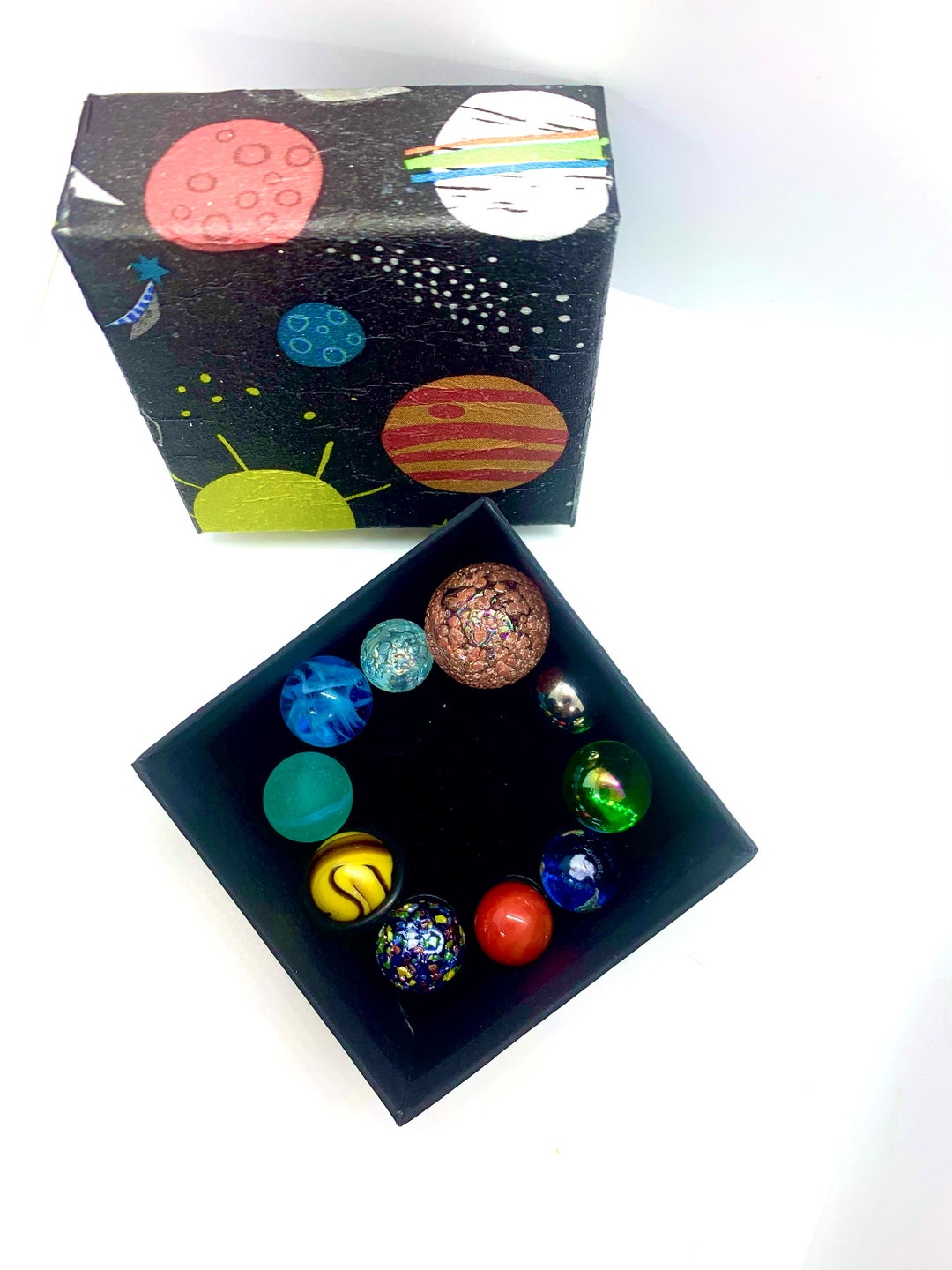 Marbles Realistic Earth Solar System 22mm Sun Orbited by 9 Etsy UK