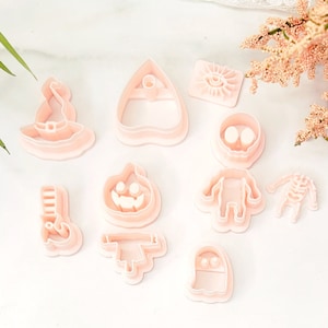 Polymer Clay Cutters Halloween Set #1 | www.ClayBlossoms.art
