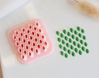 Polymer Clay Cutters 32 Leaf Micro Cluster No.1 Mini Leaf Petal | www.ClayBlossoms.art