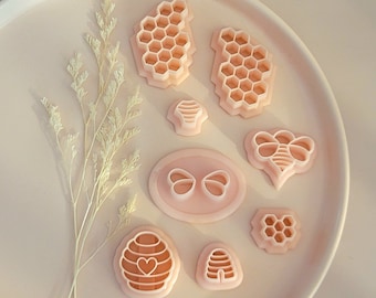 Polymer Clay Cutters Bumble Bee Collection | www.ClayBlossoms.art