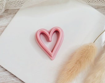 Valentine Tall Heart Clay Cutter | Tall Heart Cutter | 3 Sizes | Polymer Clay Cutter