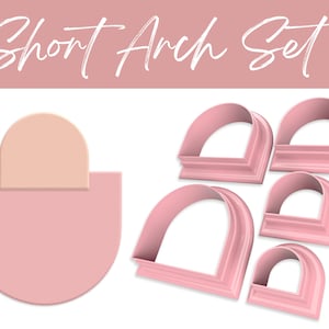 Polymer Clay Cutters Short Arch Set | www.ClayBlossoms.art
