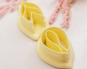 Polymer Clay Cutters Tulip Dangle Floral Flower Botanical | www.ClayBlossoms.art