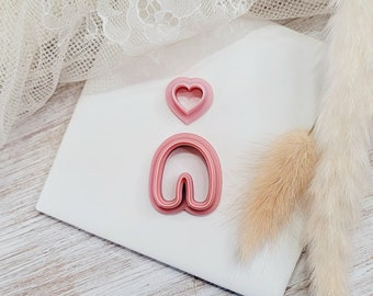 Valentines Arch Dangle Clay Cutter Set | Arch Heart Clay Cutter | Polymer Clay Cutters | Clay Cutters | Clay Tools | Clay Earrings