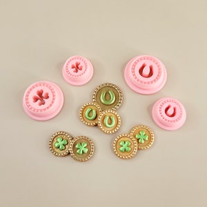 St Patrick&#39;s Day Lucky Coin Clay Cutters | Irish Gold Coins | Lucky Charms | Clay Cutters | Polymer Clay Cutter