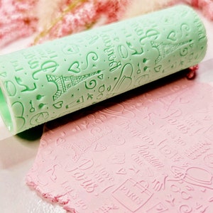 Polymer Clay Texture Rollers Paris France⎥ www.ClayBlossoms.art