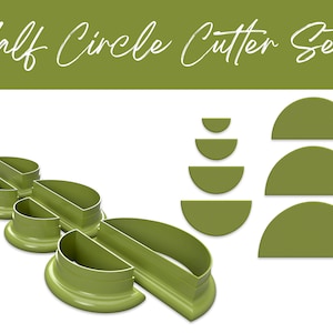 Polymer Clay Cutters Half Circle Set | www.ClayBlossoms.art