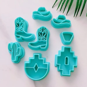 Polymer Clay Cutters Country Western Set | www.ClayBlossoms.art