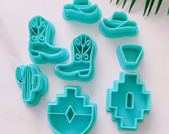 Country Western Polymer Clay Cutters| Boho Clay Cutters |  Western Clay Cutters | Polymer Clay Cutters | Clay Cutters | Clay Tools