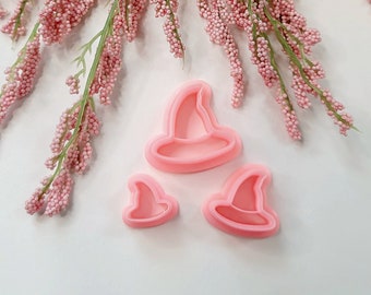 Witch Hat #3 Clay Cutter Mirrored Set | Halloween Witch Hat Clay Cutters | Witch Hat Cutter | Halloween Clay Cutters | Polymer Clay Cutters